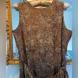 Spenser Jeremy Silk Leopard Print Dress
